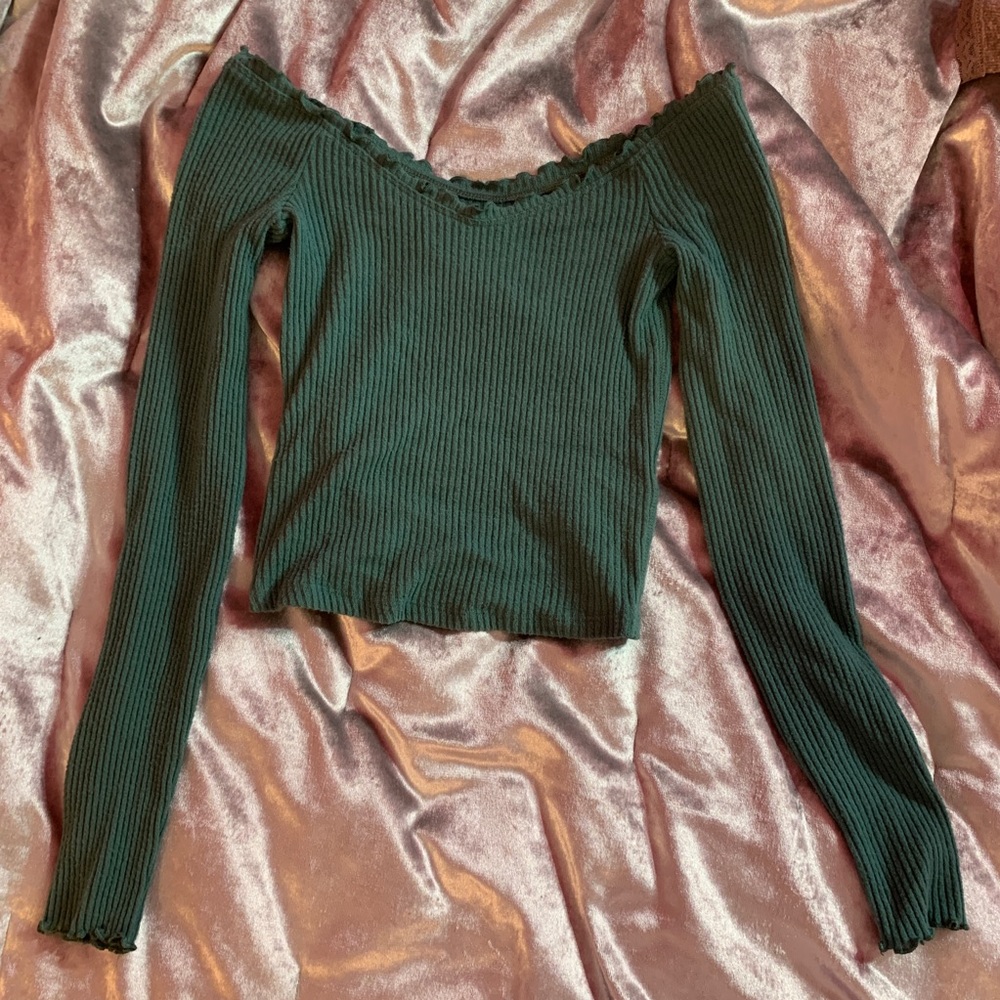 Off the shoulder crop top